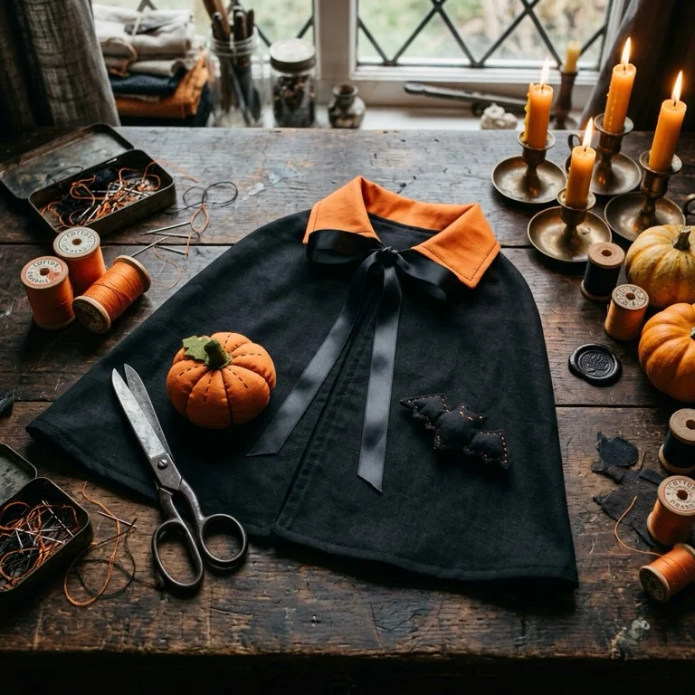 Project inspiration: extra-wide plain cotton for Halloween costumes, linings and crafts.