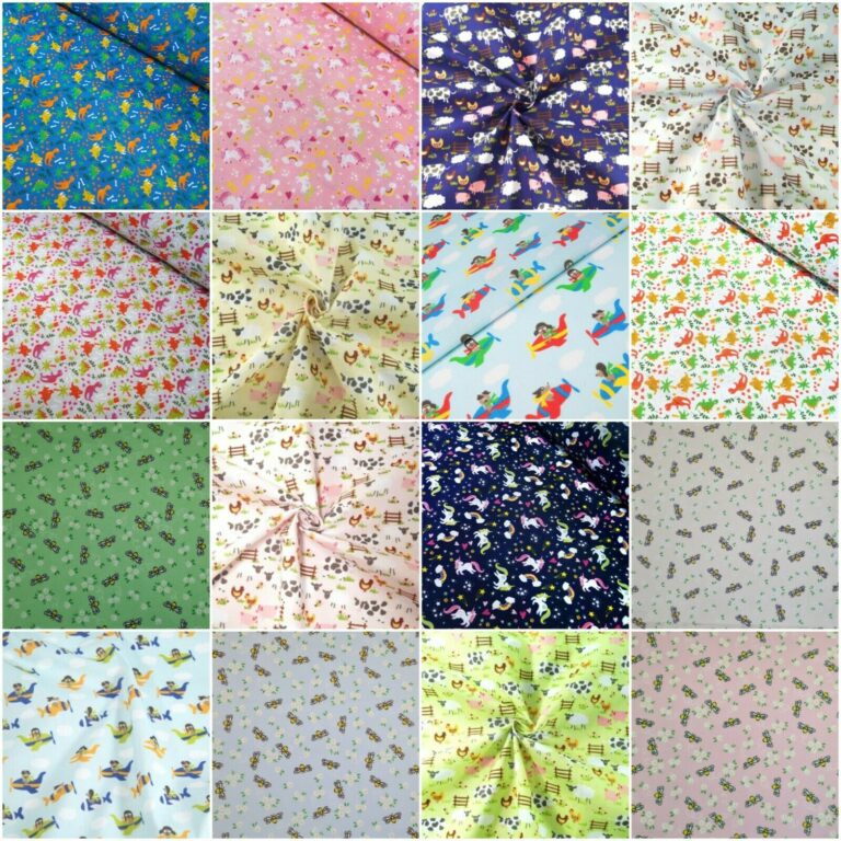 Polycotton Print Children's Fabric 45 Inches Wide