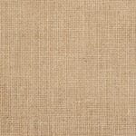 A close-up of Hessian Fabric highlights its woven natural fiber pattern. The beige material displays a rustic, rough look with visible intersecting threads creating a grid-like design.