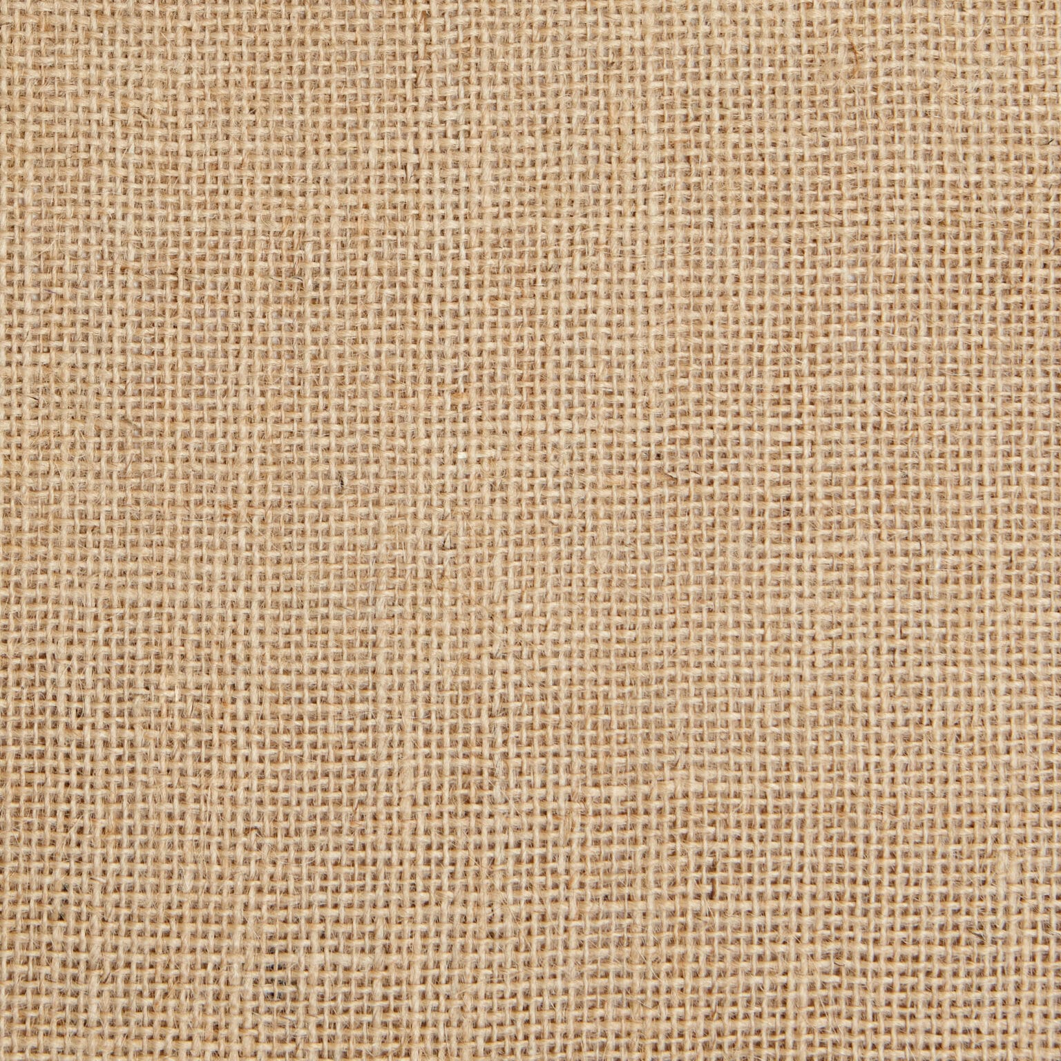 A close-up of Hessian Fabric highlights its woven natural fiber pattern. The beige material displays a rustic, rough look with visible intersecting threads creating a grid-like design.