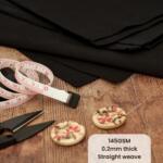 calico fabric shown in detail with information/properties of cotton calico fabric, black fabric