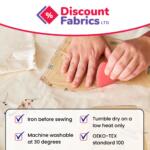 Calico fabric being used with a real life example of use case. Dress making design fabric