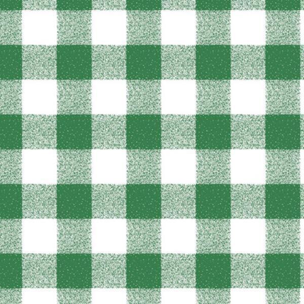 A checkered pattern with alternating green and white squares arranged in a grid layout. The squares are evenly spaced, creating a simple and symmetrical design. The green squares have a slightly textured, grainy appearance.