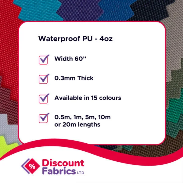 Infographics for Waterproof canvas fabric 4oz