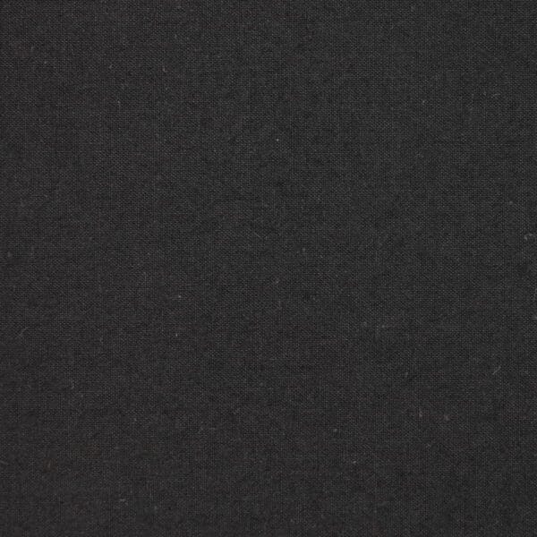 Close-up of a textured, solid black fabric surface. The material appears soft and smooth, with subtle variations and a consistent dark color throughout the image.