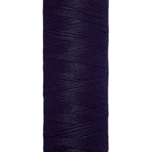 A spool of Gütermann thread showing a deep navy blue color. The label on the spool base reads "100 m - 110 yds/vgs." The brand name is displayed at the top of the spool.