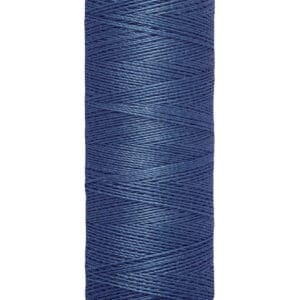 A spool of Gütermann dark blue thread, labeled with "100 m - 110 yds" on the bottom and "Gütermann" on the top, displayed against a white background.