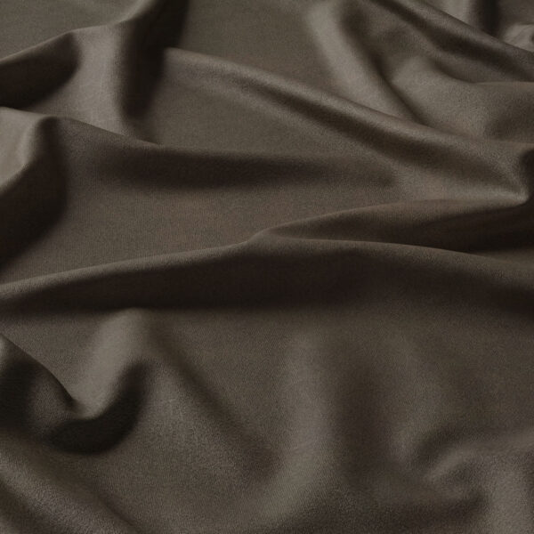 Dark olive green fabric with a smooth, soft texture, shown in gentle folds and creases, creating a natural, flowing appearance.