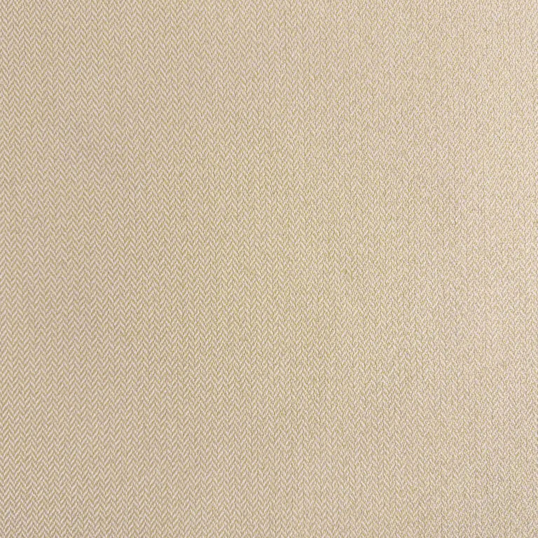 Close-up of a beige fabric featuring a subtle herringbone pattern. The texture is fine, with diagonal lines creating a zigzag design, giving the fabric a sophisticated and timeless appearance.