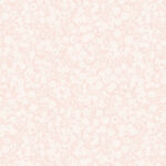 A seamless, light pink and cream floral pattern featuring small flowers, leaves, and berries densely arranged across the entire background.