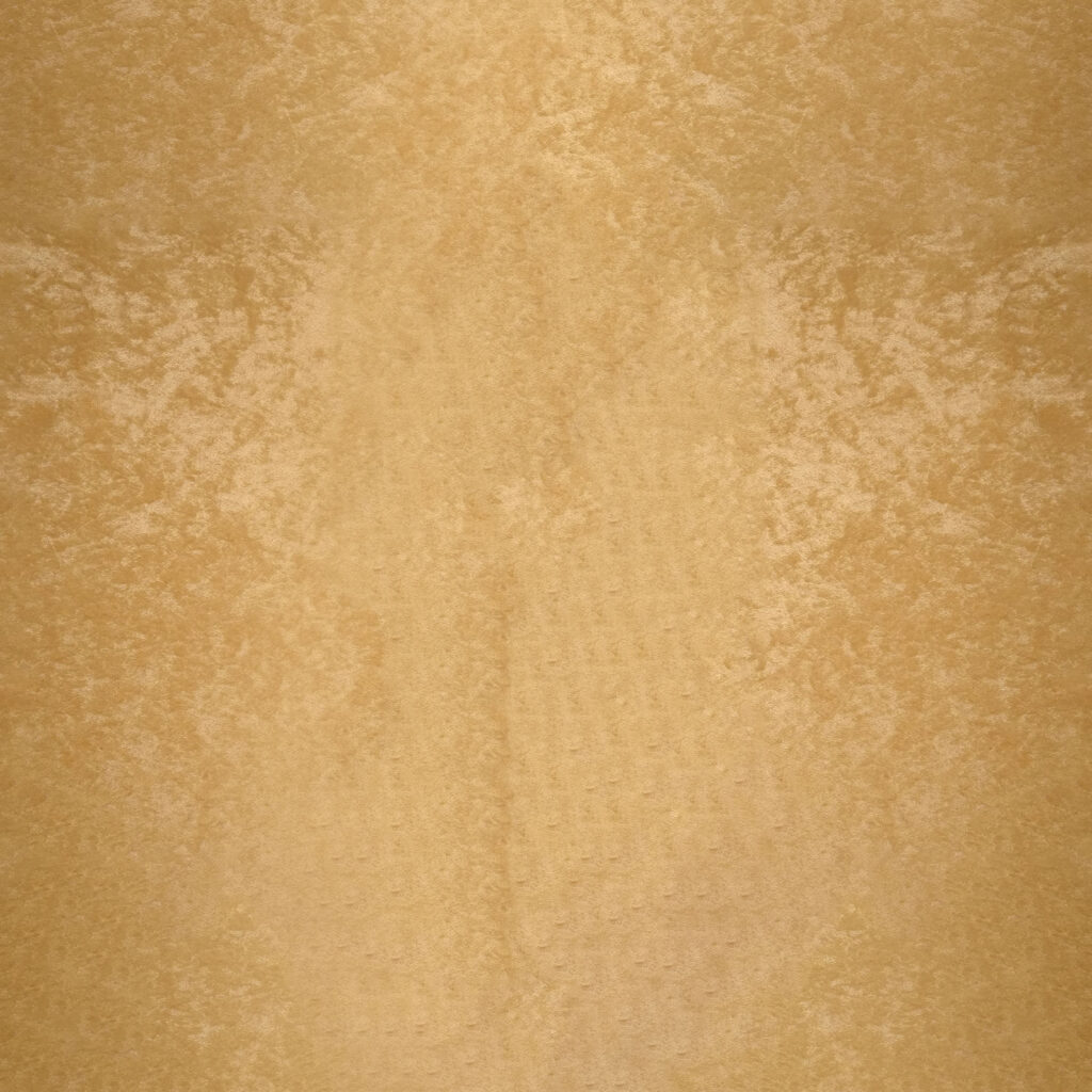 Close-up of a textured, light brown surface that resembles parchment paper or a sheet of pie dough, with subtle variations in color and a slightly mottled appearance.