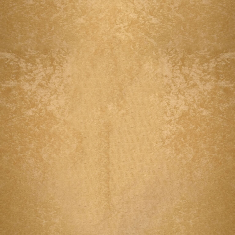 Close-up of a textured, light brown surface that resembles parchment paper or a sheet of pie dough, with subtle variations in color and a slightly mottled appearance.