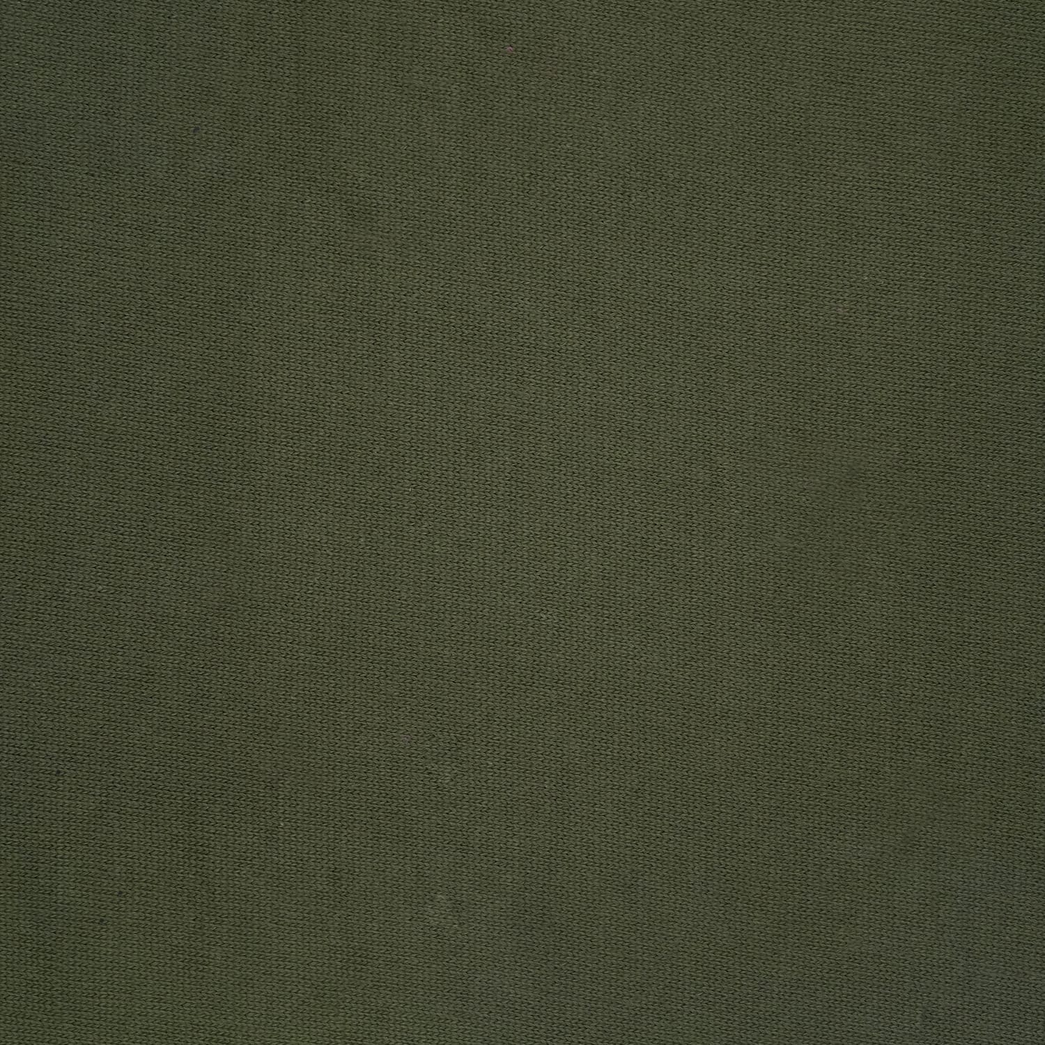 Cotton-Knitted-Prickle-1 Close-up of a plain, textured fabric in a solid olive green color. The surface appears slightly rough, suggesting a woven material with visible small fibers.