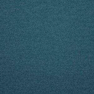 Close-up of teal denim fabric with a diagonal weave pattern. The texture shows fine lines and stitching typical of denim material, creating a subtle, textured appearance.