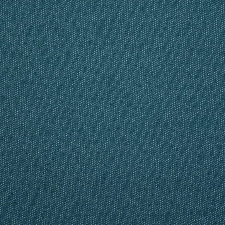 Close-up of teal denim fabric with a diagonal weave pattern. The texture shows fine lines and stitching typical of denim material, creating a subtle, textured appearance.