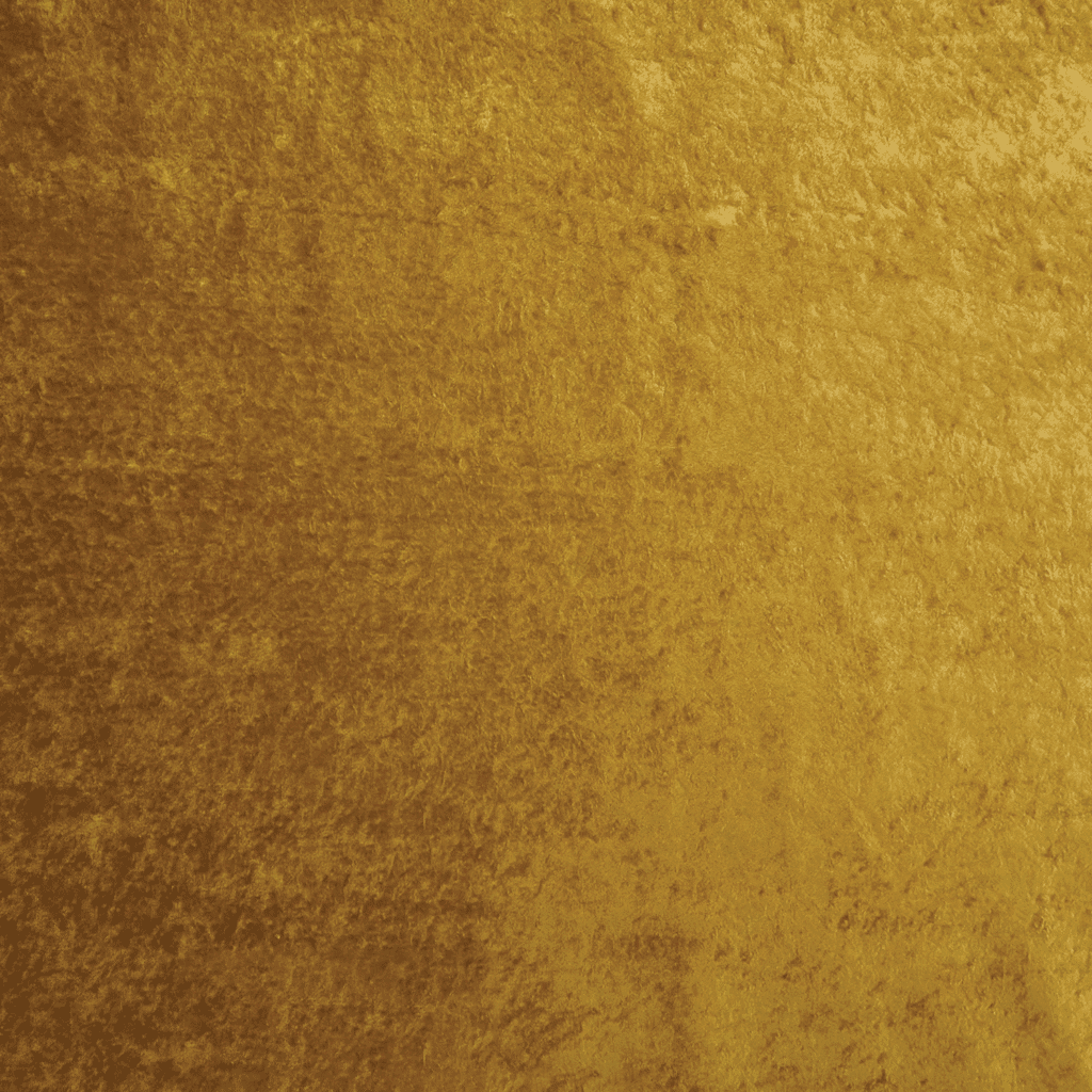 A close-up of a gold velvet fabric with a soft, slightly textured surface and a rich, shimmering appearance.