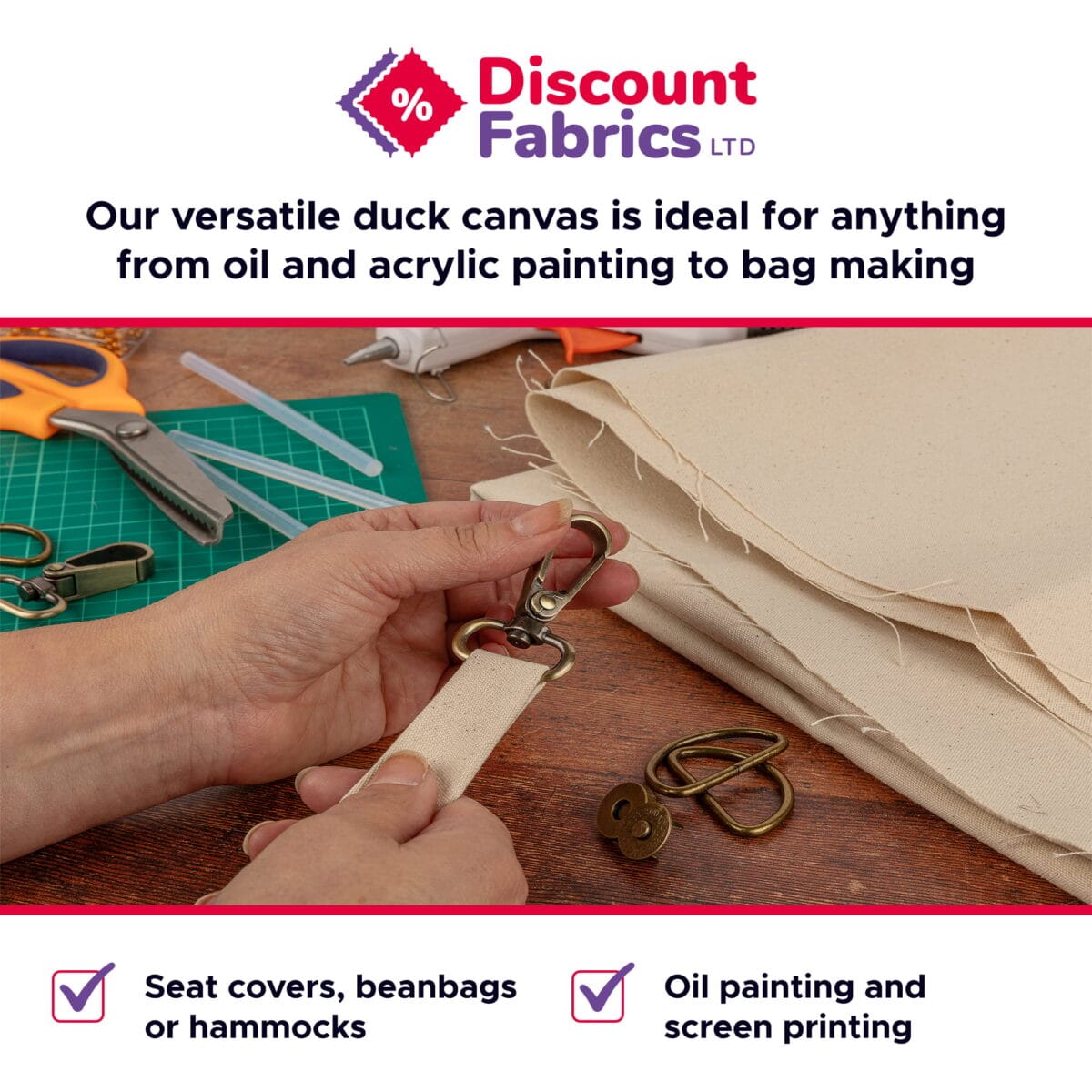 Artist Canvas Fabric | Cotton Canvas | Painting & Creative Projects - Image 2