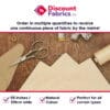 Premium Cotton Sateen Curtain Lining | 54" Wide | Ivory & White - Image 2