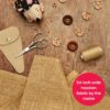Natural Hessian Fabric | 100% Jute Burlap (10oz) | Up to 72" Extra Wide - Image 3