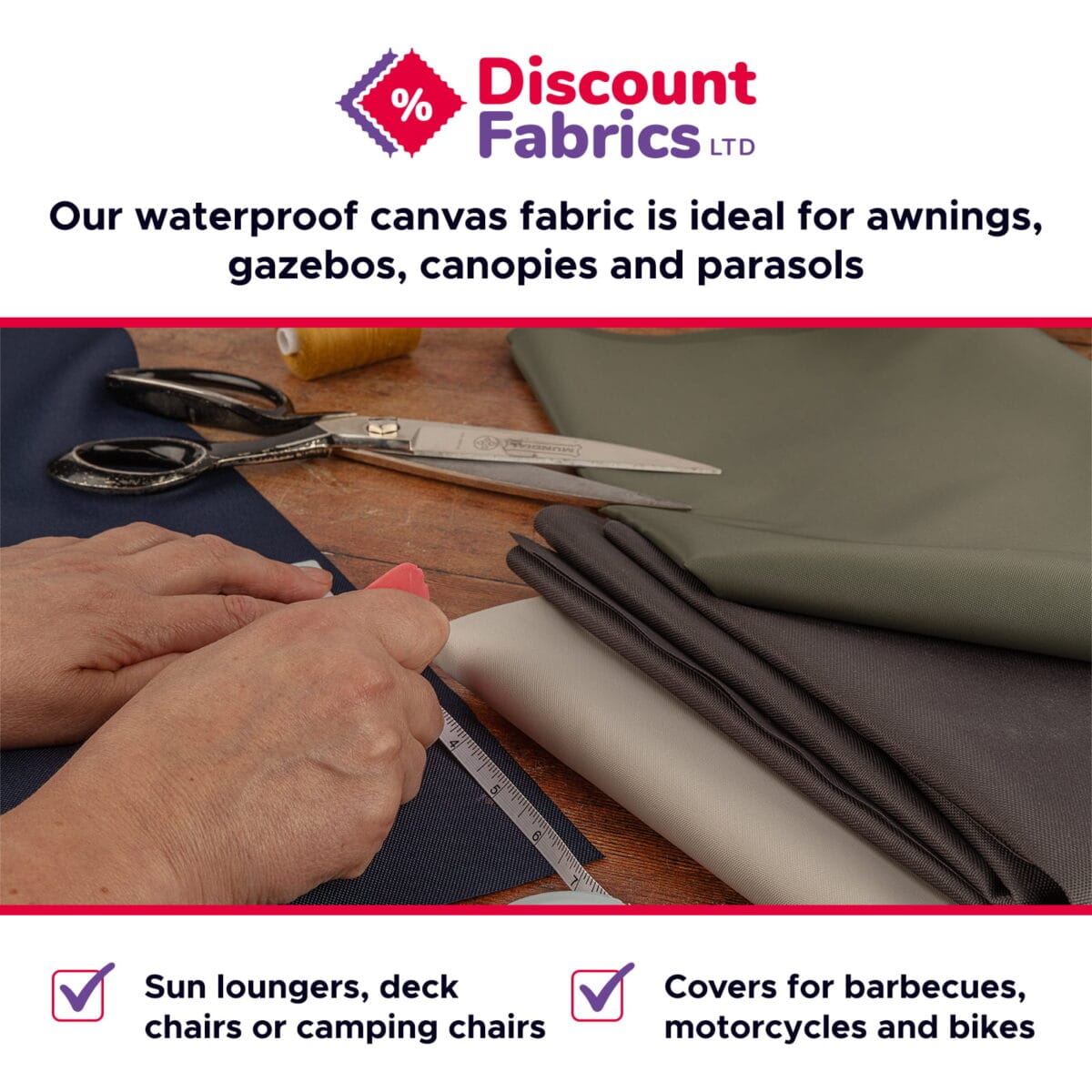 Waterproof PU Canvas Fabric | UV Resistant Outdoor Material | 4oz & 7oz Weights - Image 5