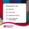Waterproof PU Canvas Fabric | UV Resistant Outdoor Material | 4oz & 7oz Weights - Image 4