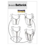 Butterick | B4669 | Laced Corsets with Peplum Variations