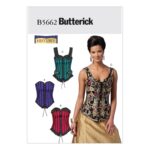 Butterick | B5662 | Boned Corsets with Lacing