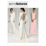 Butterick | B5779 | Misses' Lace-Back Dresses with Train
