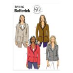 Butterick | B5926 | Misses'/Misses' Petite Classic Notched Collar Blazer