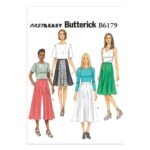Butterick | B6179 | Misses' Gored Skirts and Culottes