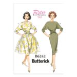 Butterick | B6242 | 1960s Misses' Ruched-Waist Dresses