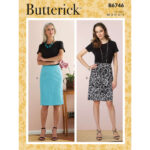 Butterick | B6746 | Misses' Straight Skirts and Belt