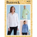 Butterick | B6747 | Misses' Button-Down Collared Shirts