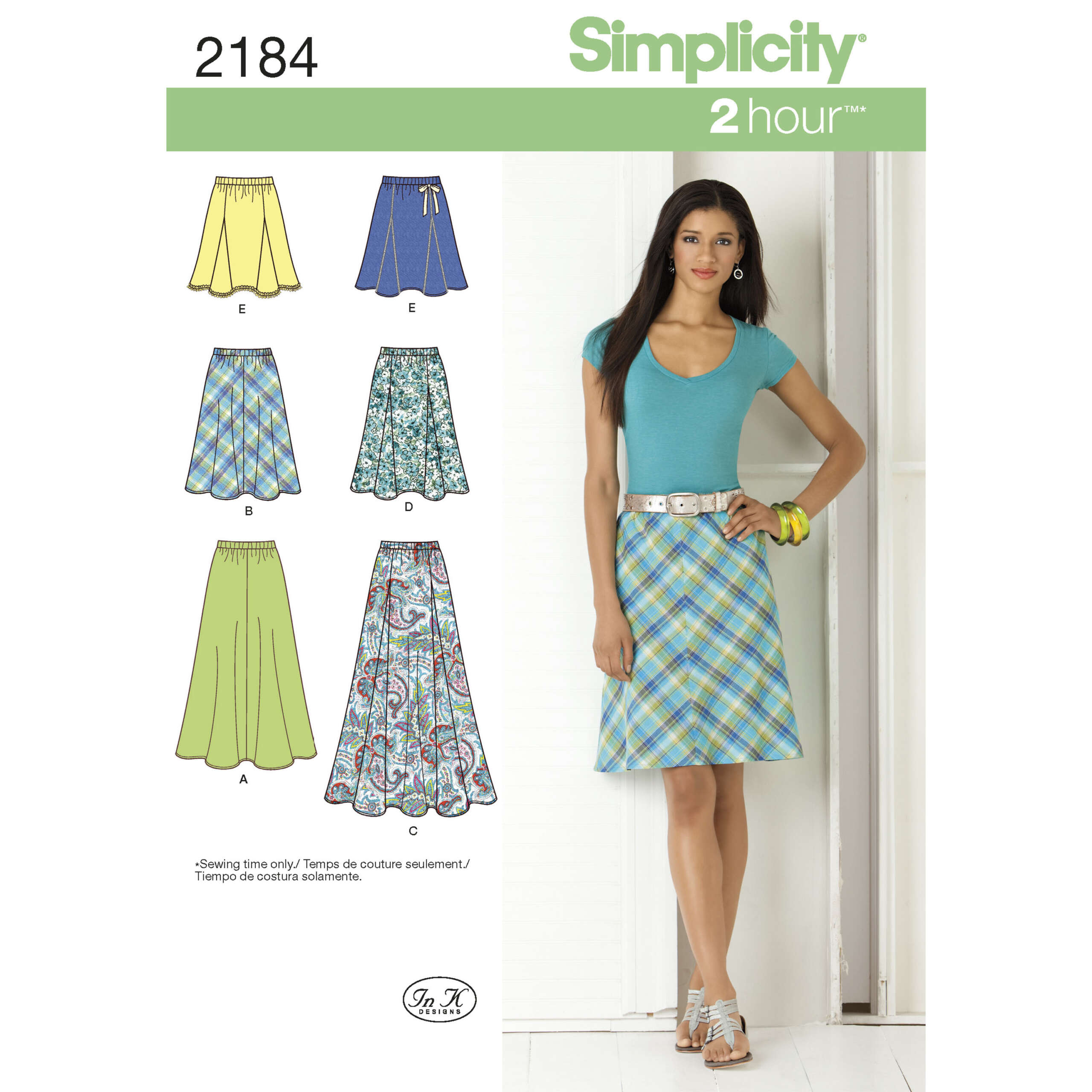 S2184_envelope_front-scaled-1.jpg Simplicity | 2184 | Misses' Skirts - Image 1