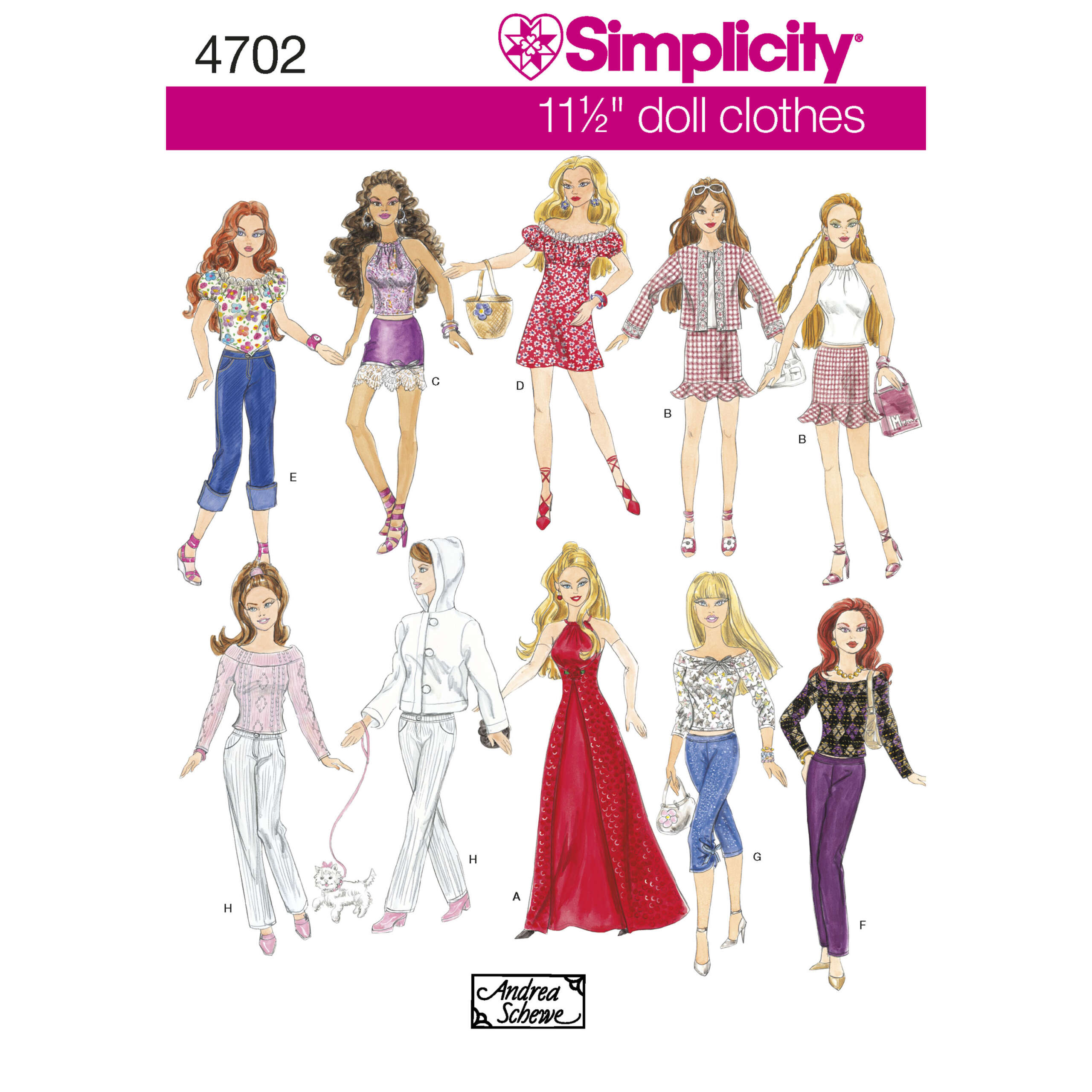S4702_envelope_front-scaled-1.jpg Simplicity | 4702 | for 11-1/2" Doll Clothes - Image 1