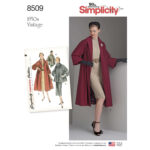 Simplicity | 8509 | 1950s Misses' Vintage Coat or Jacket