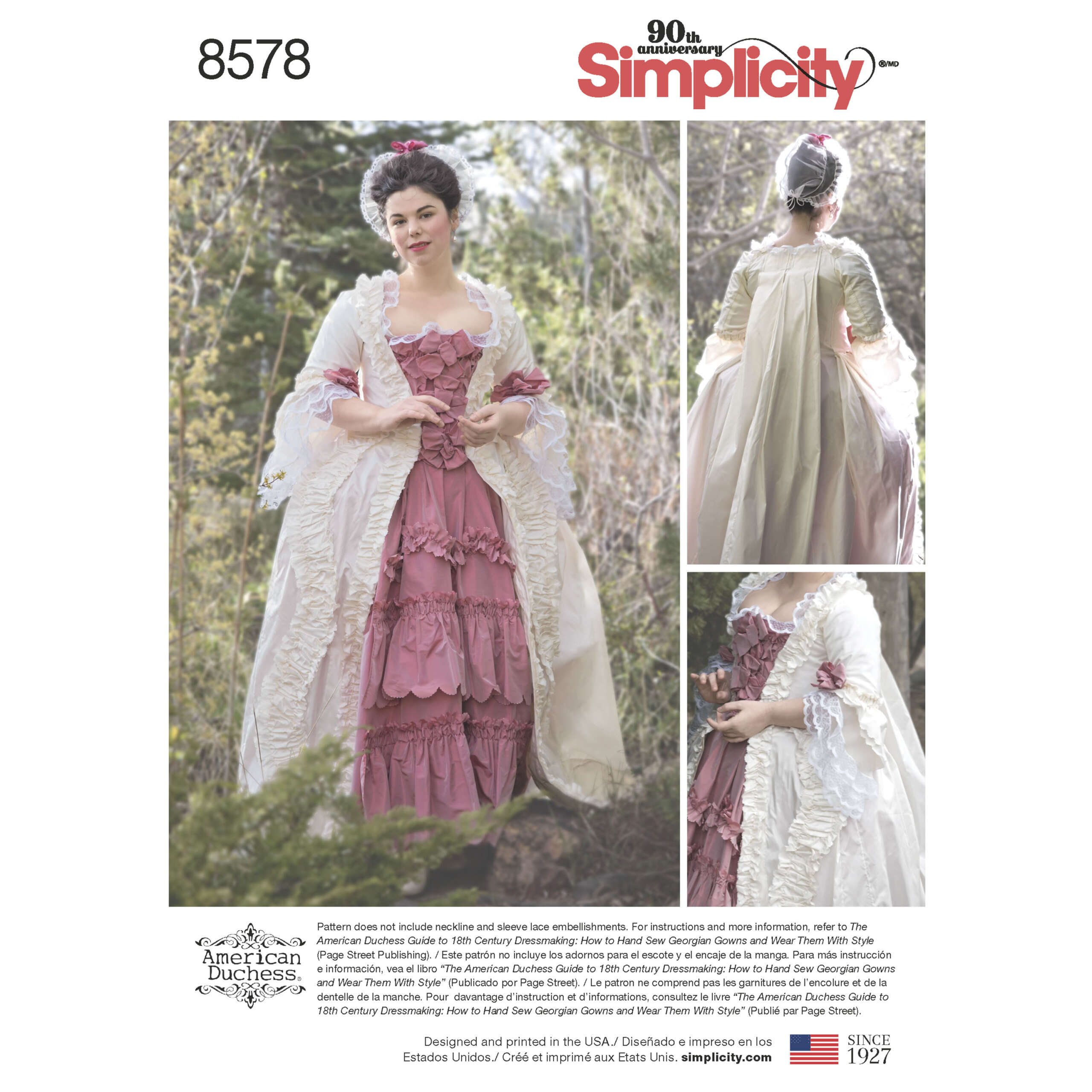 S8578_envelope_front-scaled-1.jpg Simplicity | 8578 | Misses' 18th Century Gown - Image 1