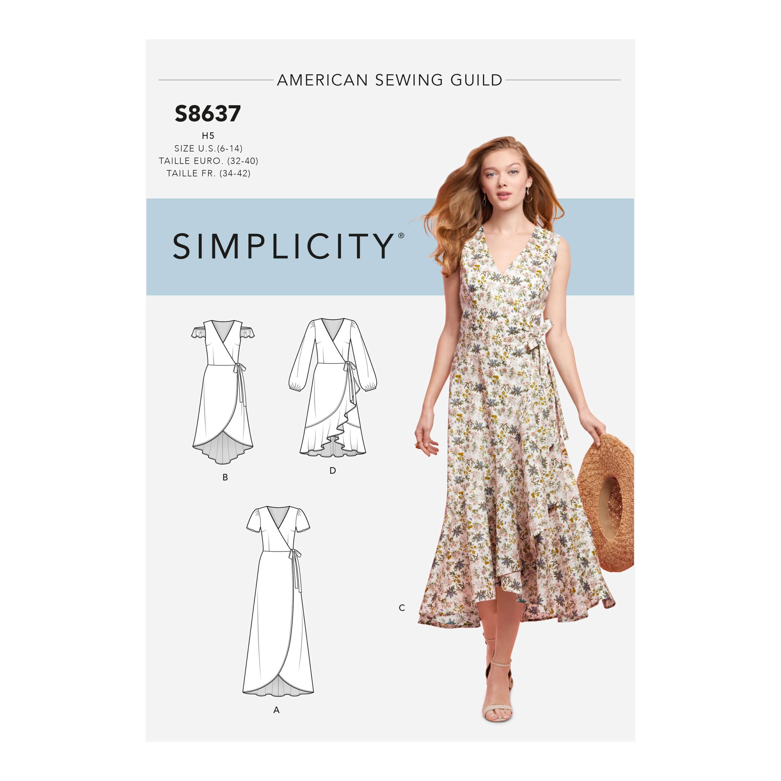 S8637_envelope_front-scaled-1.jpg Simplicity | S8637 | Misses' Wrap Dress - Image 1