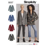 Simplicity | 8697 | Misses'/Women's Oversized Blazers