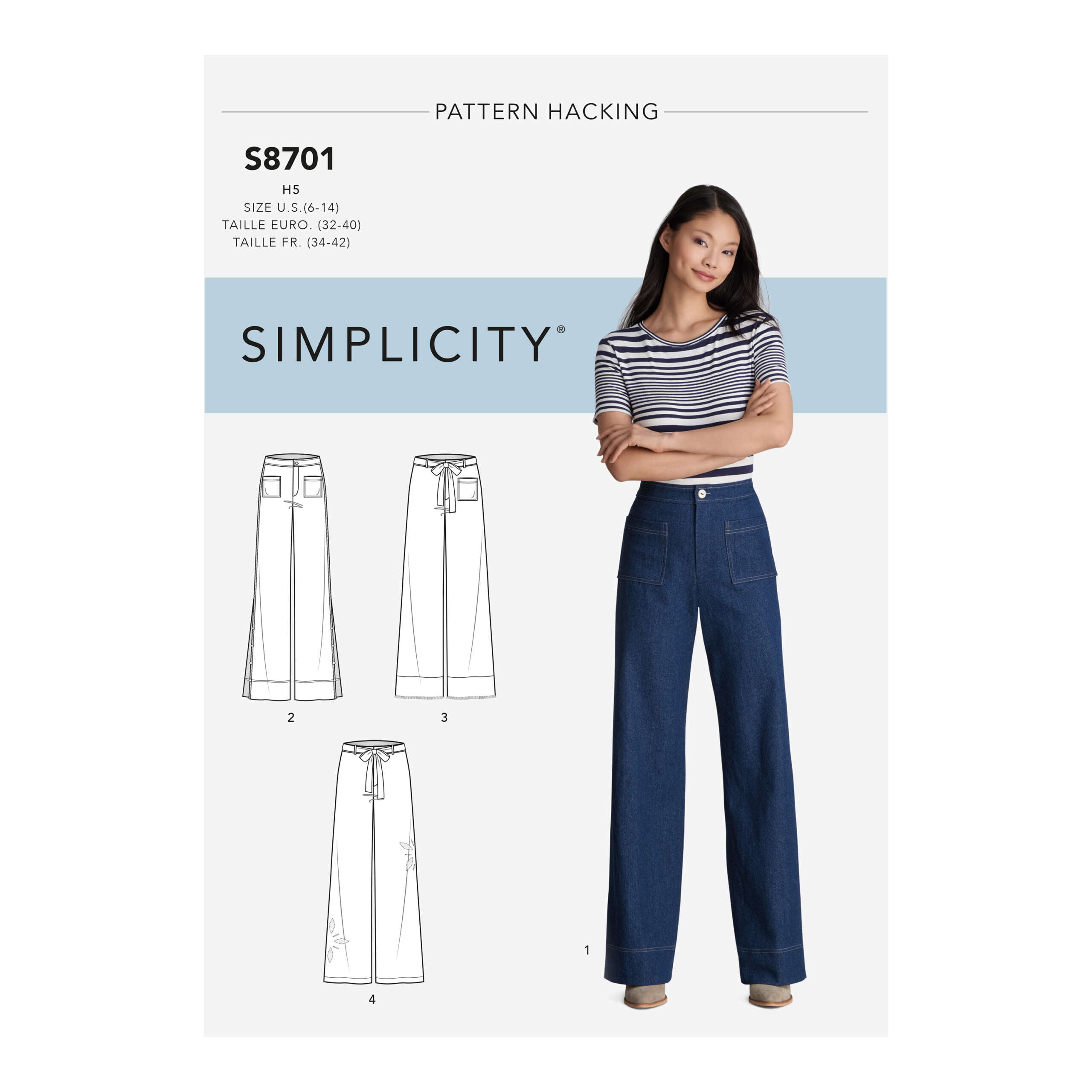 S8701_envelope_front-scaled-1.jpg Simplicity | S8701 | Misses' Pants with Options for Design Hacking - Image 1