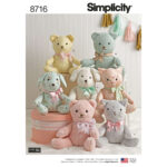 Simplicity | 8716 | Stuffed Animals