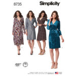 Simplicity | S8735 | Misses'/Miss Petite Wrap Dress
