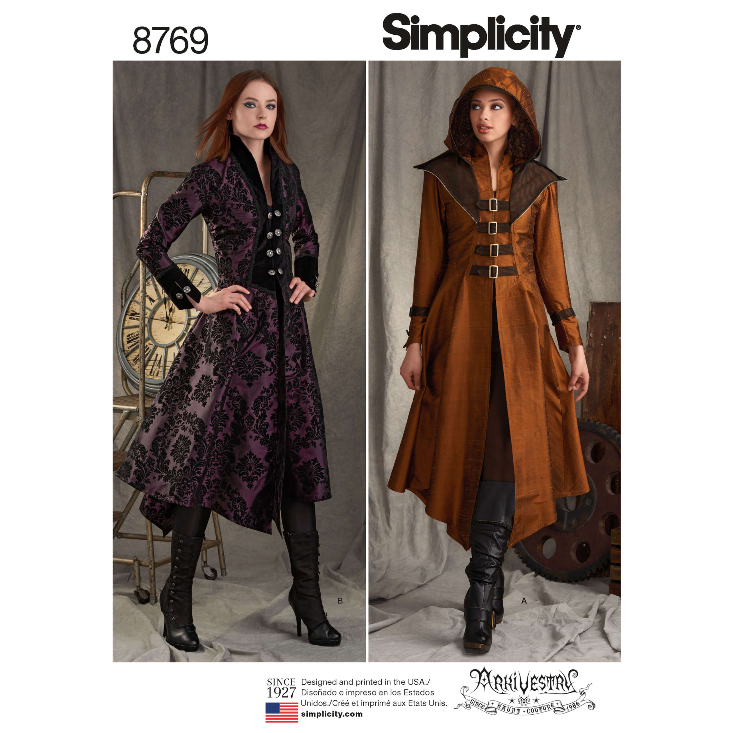 S8769_envelope_front-scaled-1.jpg Simplicity | 8769 | Misses' Costume Coats - Image 1
