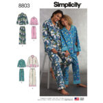 Simplicity | 8803 | Girls' & Misses' Lounge Pants and Shirt