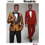 Simplicity | S8899 | Men's Tuxedo Jackets, Pants and Bow Tie