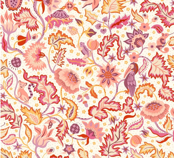 Cotton fabric in spring colours — breathable, versatile and ideal for dressmaking beginners