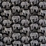 Rose & Hubble Cotton Poplin Fabric | Animal Prints (Elephant) | 100% Cotton
