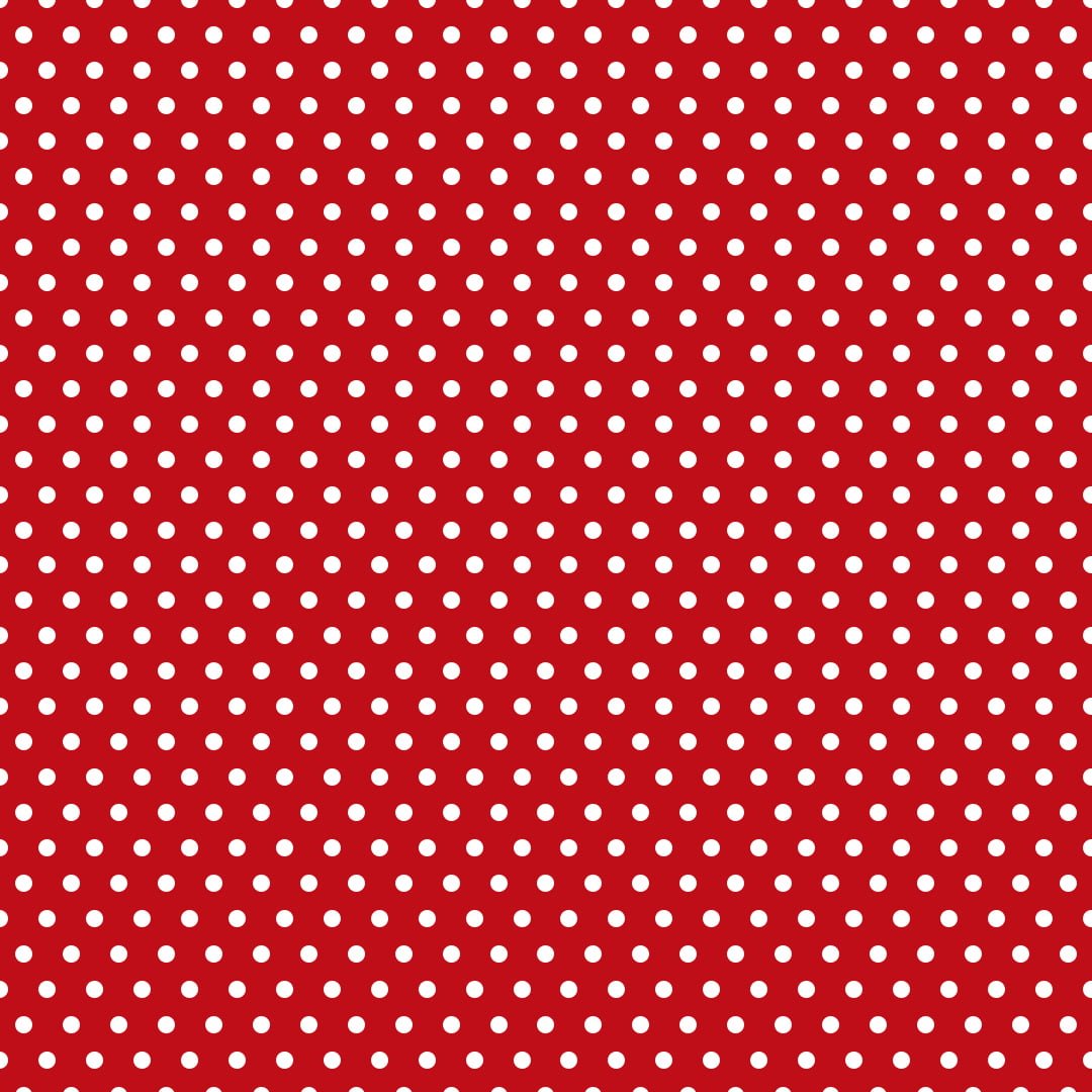 Rose and Hubble Polka Dot Poplin — Red