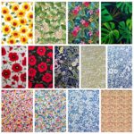 Rose & Hubble Cotton Poplin | Floral Prints (Sunflower, Poppy, Tropical) | 100% Cotton