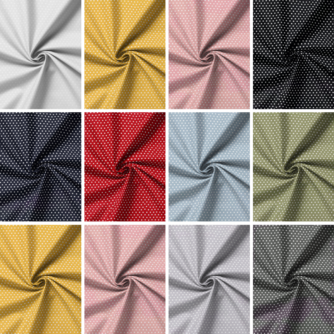Untitled-design-45.png Rose & Hubble Cotton Poplin Fabric | Polka Dot Print | 100% Cotton (130gsm) - Image 1